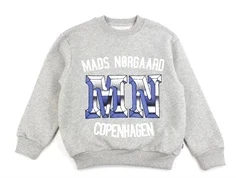 Mads Nørgaard light grey melange printet sweatshirt Sonar